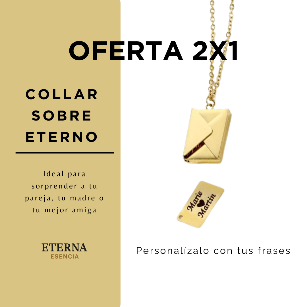 Colgante Sobre Dorado OFERTA 2X1
