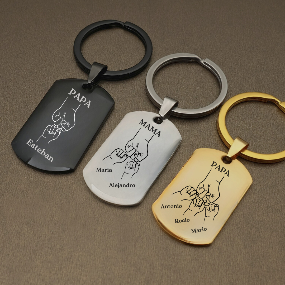 Llavero personalizado Puño Familiar OFERTA 2X1