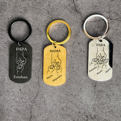 Llavero personalizado Puño Familiar OFERTA 2X1
